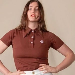 Big Bud Press Polo brown size M NWOT